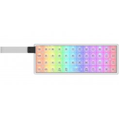 Клавиатура EPOMAKER LUMA40 RGB Mechanical Kailh White Rain Switch Wireless (LUMA40-S-WR) Silver