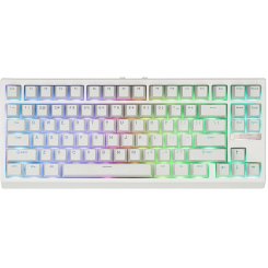 Клавиатура EPOMAKER G84 RGB Mechanical Creamy Jade Switch WIireless (G84-W-CJ-UA) White