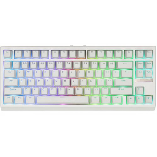 Клавіатура EPOMAKER G84 RGB Mechanical Creamy Jade Switch WIireless (G84-W-CJ-UA) White купити в Україні: Київ, Львів, Хмельницький, Тернопіль, Івано-Франківськ | Низька ціна, відгуки, характеристики від TELEMART фото