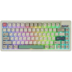 Клавіатура EPOMAKER RT82 RGB Mechanical Sea Salt Silent V2 Switch Wireless (RT82-RW-S-UA) Retro White