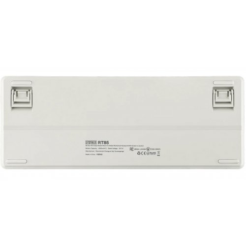 Клавіатура EPOMAKER RT85 RGB Mechanical Wisteria V2 Linear Switch Wireless (RT85-WG-WL2-UA) White/Grey купити в Україні: Київ, Львів, Хмельницький, Тернопіль, Івано-Франківськ | Низька ціна, відгуки, характеристики від TELEMART фото