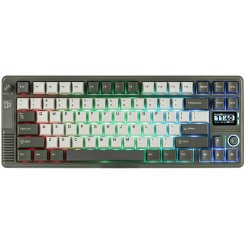 Клавіатура EPOMAKER RT85 RGB Mechanical CreamyJade Switch Wireless (RT85-GW-CJ-UA) Green/White
