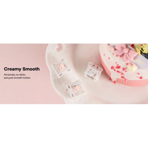 Набір перемикачів для клавіатури EPOMAKER Cream Marble Linear Switch Set 5 Pin 35pcs купити в Україні: Київ, Львів, Хмельницький, Тернопіль, Івано-Франківськ | Низька ціна, відгуки, характеристики від TELEMART фото
