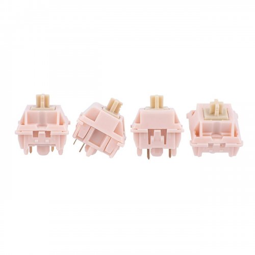 Набір перемикачів для клавіатури EPOMAKER Nude Rosa Silent Switch Set 5 Pin 35pcs купити в Україні: Київ, Львів, Хмельницький, Тернопіль, Івано-Франківськ | Низька ціна, відгуки, характеристики від TELEMART фото