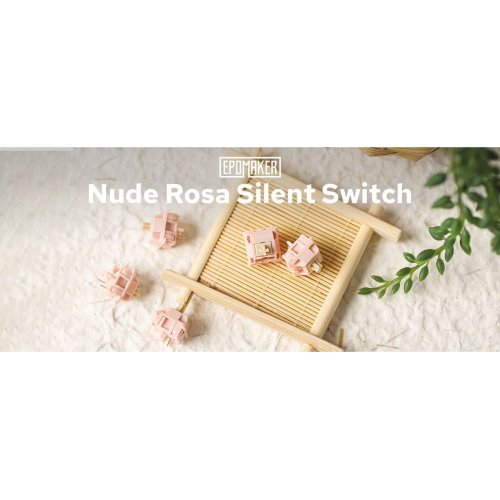 Набір перемикачів для клавіатури EPOMAKER Nude Rosa Silent Switch Set 5 Pin 35pcs купити в Україні: Київ, Львів, Хмельницький, Тернопіль, Івано-Франківськ | Низька ціна, відгуки, характеристики від TELEMART фото