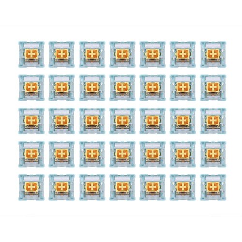 Набір перемикачів для клавіатури EPOMAKER Sea Salt Linear Switch Set 5 Pin 35pcs купити в Україні: Київ, Львів, Хмельницький, Тернопіль, Івано-Франківськ | Низька ціна, відгуки, характеристики від TELEMART фото