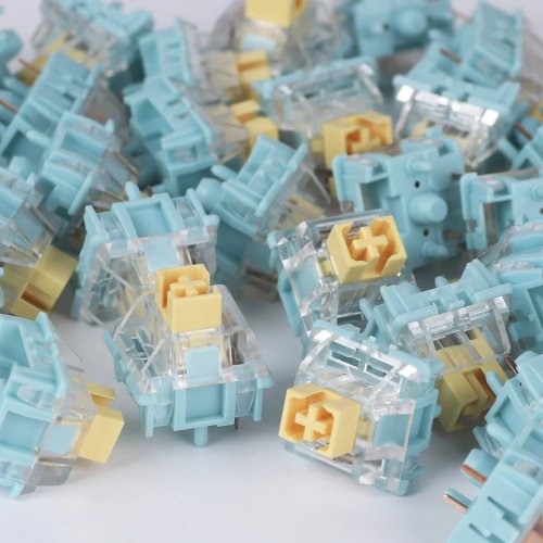 Набір перемикачів для клавіатури EPOMAKER Sea Salt Linear Switch Set 5 Pin 35pcs купити в Україні: Київ, Львів, Хмельницький, Тернопіль, Івано-Франківськ | Низька ціна, відгуки, характеристики від TELEMART фото