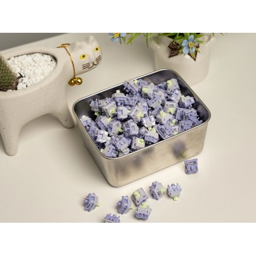Набір перемикачів для клавіатури EPOMAKER Wisteria Linear V2 Switch Set 5 Pin 35pcs купити в Україні: Київ, Львів, Хмельницький, Тернопіль, Івано-Франківськ | Низька ціна, відгуки, характеристики від TELEMART фото