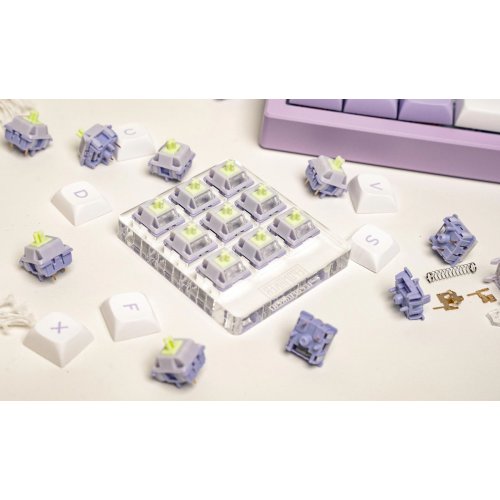 Набір перемикачів для клавіатури EPOMAKER Wisteria Linear V2 Switch Set 5 Pin 35pcs купити в Україні: Київ, Львів, Хмельницький, Тернопіль, Івано-Франківськ | Низька ціна, відгуки, характеристики від TELEMART фото