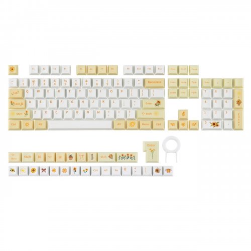 Набір кейкапів EPOMAKER Sunflower Set 133pcs Yellow купити в Україні: Київ, Львів, Хмельницький, Тернопіль, Івано-Франківськ | Низька ціна, відгуки, характеристики від TELEMART фото
