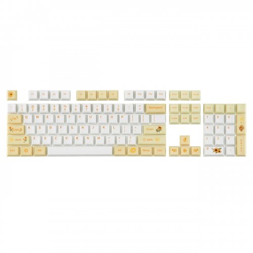 Набір кейкапів EPOMAKER Sunflower Set 133pcs Yellow купити в Україні: Київ, Львів, Хмельницький, Тернопіль, Івано-Франківськ | Низька ціна, відгуки, характеристики від TELEMART фото