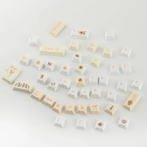 Набір кейкапів EPOMAKER Sunflower Set 133pcs Yellow купити в Україні: Київ, Львів, Хмельницький, Тернопіль, Івано-Франківськ | Низька ціна, відгуки, характеристики від TELEMART фото