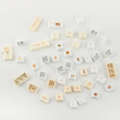 Набір кейкапів EPOMAKER Sunflower Set 133pcs Yellow купити в Україні: Київ, Львів, Хмельницький, Тернопіль, Івано-Франківськ | Низька ціна, відгуки, характеристики від TELEMART фото