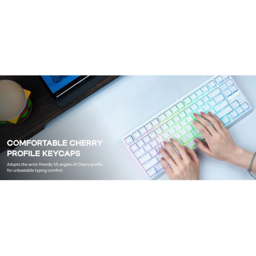 Набір кейкапів EPOMAKER Glintrix Set 142pcs White купити в Україні: Київ, Львів, Хмельницький, Тернопіль, Івано-Франківськ | Низька ціна, відгуки, характеристики від TELEMART фото
