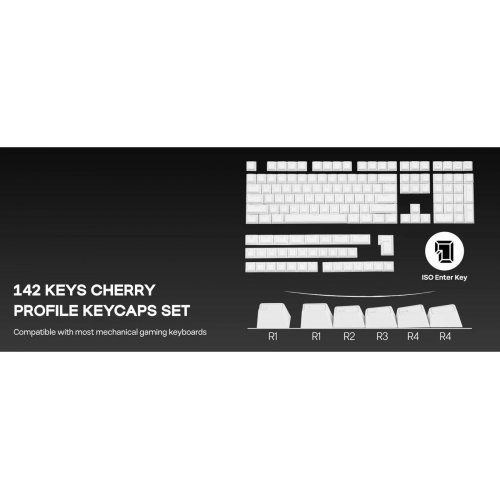 Набір кейкапів EPOMAKER Glintrix Set 142pcs Black купити в Україні: Київ, Львів, Хмельницький, Тернопіль, Івано-Франківськ | Низька ціна, відгуки, характеристики від TELEMART фото
