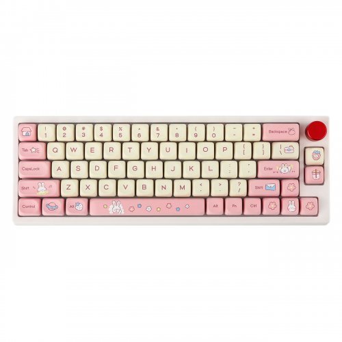 Набір кейкапів EPOMAKER Cream Bunny Set 141pcs White/Pink купити в Україні: Київ, Львів, Хмельницький, Тернопіль, Івано-Франківськ | Низька ціна, відгуки, характеристики від TELEMART фото