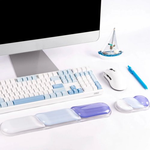 Подставка для рук EPOMAKER CloudGel Wrist Rest Blue купить в Украине: Киев, Днепр, Харьков, Одесса  | Низкая цена, отзывы, характеристики от TELEMART фото