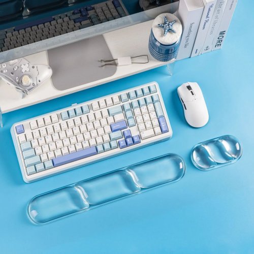 Подставка для рук EPOMAKER CloudGel Wrist Rest Clear купить в Украине: Киев, Днепр, Харьков, Одесса  | Низкая цена, отзывы, характеристики от TELEMART фото