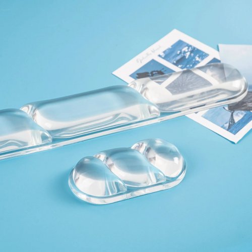 Подставка для рук EPOMAKER CloudGel Wrist Rest Clear купить в Украине: Киев, Днепр, Харьков, Одесса  | Низкая цена, отзывы, характеристики от TELEMART фото