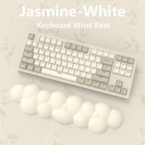 Подставка для рук EPOMAKER Marshmallow Wrist Rest Jasmine White купить в Украине: Киев, Днепр, Харьков, Одесса  | Низкая цена, отзывы, характеристики от TELEMART фото