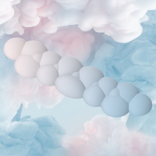 Подставка для рук EPOMAKER Marshmallow Wrist Rest Blue/Pink купить в Украине: Киев, Днепр, Харьков, Одесса  | Низкая цена, отзывы, характеристики от TELEMART фото