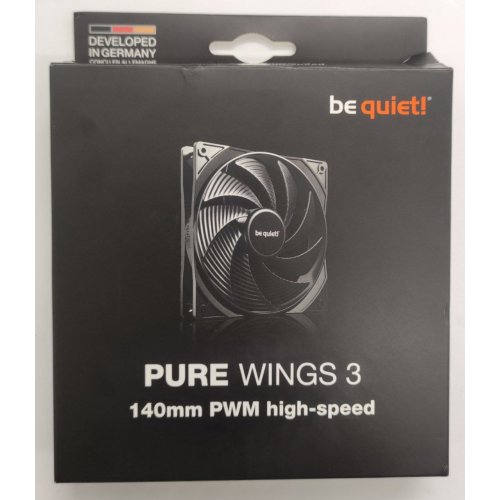 Кулер для корпуса Be Quiet! Pure Wings 3 140 PWM High-Speed (BL109) Black (Восстановлено продавцом, 877707) купить в Украине: Киев, Днепр, Харьков, Одесса  | Проверка совместимости, низкая цена, отзывы, характеристики от TELEMART фото