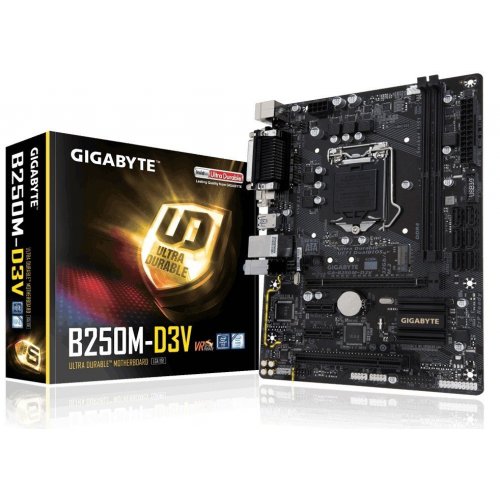 Материнська плата Gigabyte GA-B250M-D3V (s1151, Intel B250) (Відновлено продавцем, 877903) купити в Україні: Київ, Львів, Хмельницький, Тернопіль, Івано-Франківськ | Перевірка сумісності, низька ціна, відгуки, характеристики від TELEMART фото