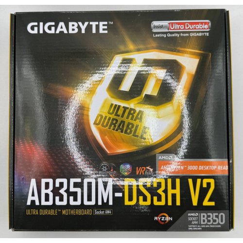 Материнська плата Gigabyte GA-AB350M-DS3H V2 (sAM4, AMD B350) (Відновлено продавцем, 877914) купити в Україні: Київ, Львів, Хмельницький, Тернопіль, Івано-Франківськ | Перевірка сумісності, низька ціна, відгуки, характеристики від TELEMART фото