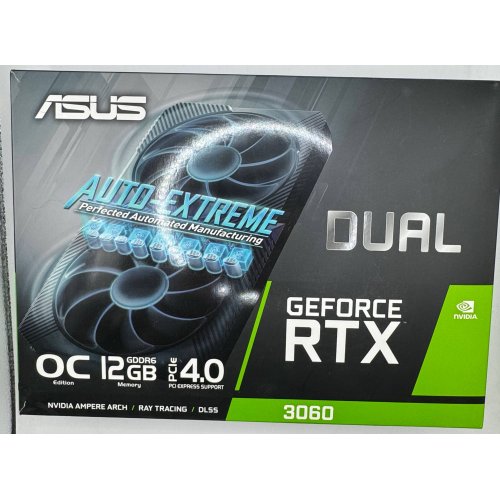 Відеокарта Asus GeForce RTX 3060 Dual OC 12288MB (DUAL-RTX3060-O12G-V2) (Відновлено продавцем, 877921) купити в Україні: Київ, Львів, Хмельницький, Тернопіль, Івано-Франківськ | Перевірка сумісності, низька ціна, відгуки, характеристики від TELEMART фото