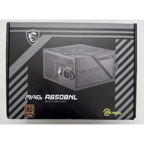 Блок питания MSI MAG 650W (A650BNL) Black (Восстановлено продавцом, 877932) купить в Украине: Киев, Днепр, Харьков, Одесса  | Проверка совместимости, низкая цена, отзывы, характеристики от TELEMART фото