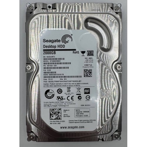 Жорсткий диск Seagate Barracuda 7200.14 2TB 64MB 7200RPM 3.5" (ST2000DM001) (Відновлено продавцем, 877939) купити в Україні: Київ, Львів, Хмельницький, Тернопіль, Івано-Франківськ | Перевірка сумісності, низька ціна, відгуки, характеристики від TELEMART фото