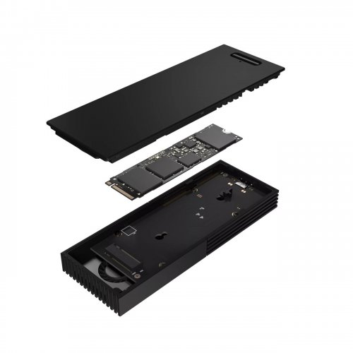 Внешний карман Asus ProArt PA40SU M.2 SSD NVME Enclosure USB 3.2 Type-C (90DD0330-BA9010) Black купить в Украине: Киев, Днепр, Харьков, Одесса  | Низкая цена, отзывы, характеристики от TELEMART фото