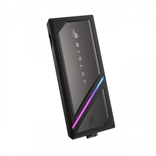 Внешний карман Asus ROG Strix Aiolos M.2 SSD NVME/SATA Enclosure USB 3.2 Type-C (90DD02U0-MA9000) Black купить в Украине: Киев, Днепр, Харьков, Одесса  | Низкая цена, отзывы, характеристики от TELEMART фото