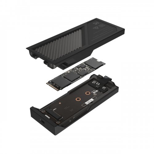 Внешний карман Asus ROG Strix Aiolos M.2 SSD NVME/SATA Enclosure USB 3.2 Type-C (90DD02U0-MA9000) Black купить в Украине: Киев, Днепр, Харьков, Одесса  | Низкая цена, отзывы, характеристики от TELEMART фото