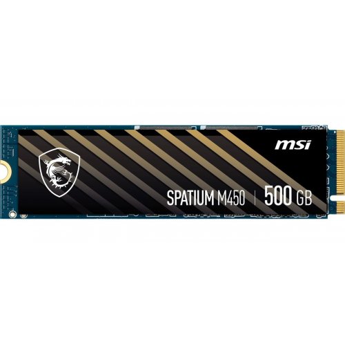 SSD-диск MSI SPATIUM M450 V1 3D NAND 500GB M.2 (2280 PCI-E) (S78-440K380-P83) купити в Україні: Київ, Львів, Хмельницький, Тернопіль, Івано-Франківськ | Перевірка сумісності, низька ціна, відгуки, характеристики від TELEMART фото