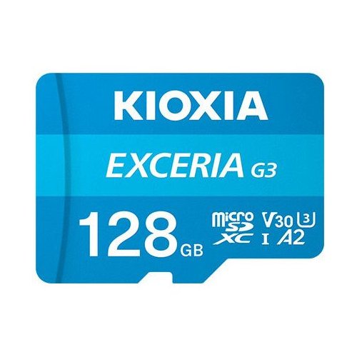 Карта пам'яті Kioxia microSDXC Exceria G3 128GB Class 10 UHS-I U3 A2 V30 (з адаптером) (LMEX3L128GG2) купити в Україні: Київ, Львів, Хмельницький, Тернопіль, Івано-Франківськ | Низька ціна, відгуки, характеристики від TELEMART фото