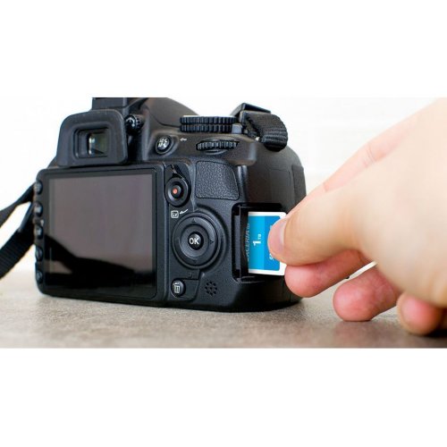Карта пам'яті Kioxia SDHC Exceria G2 32GB Class 10 UHS-I U3 V30 (LNEX2L032GG4) купити в Україні: Київ, Львів, Хмельницький, Тернопіль, Івано-Франківськ | Низька ціна, відгуки, характеристики від TELEMART фото