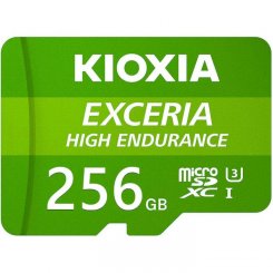 Карта памяти Kioxia microSDXC Exceria High Endurance 256GB Class 10 UHS-I U3 A1 V30 (LMHE1G256GG2)