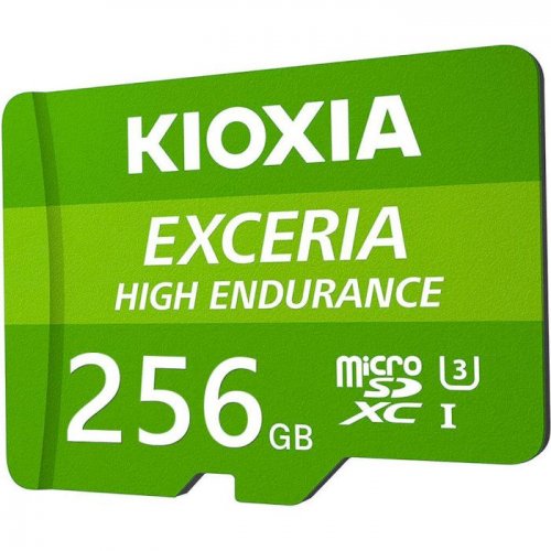 Карта памяти Kioxia microSDXC Exceria High Endurance 256GB Class 10 UHS-I U3 A1 V30 (LMHE1G256GG2) купить в Украине: Киев, Днепр, Харьков, Одесса  | Низкая цена, отзывы, характеристики от TELEMART фото
