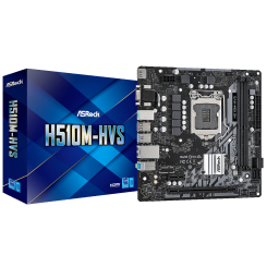 Материнская плата AsRock H510M-HVS (s1200, Intel H510) (Восстановлено продавцом, 878097)