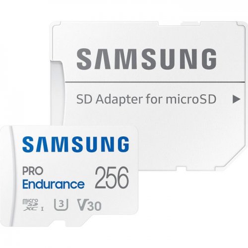 Карта памяти Samsung microSDXC Pro Endurance 256GB Class 10 UHS-I U3 V30 (с адаптером) (MB-MJ256KA/EU) купить в Украине: Киев, Днепр, Харьков, Одесса  | Низкая цена, отзывы, характеристики от TELEMART фото