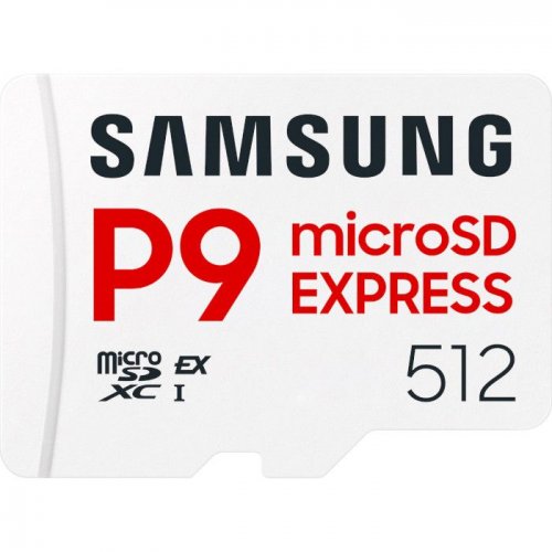 Карта памяти Samsung microSDXC P9 Express 512GB Class 10 UHS-I U3 A1 V30 (MB-MK512T/WW) купить в Украине: Киев, Днепр, Харьков, Одесса  | Низкая цена, отзывы, характеристики от TELEMART фото