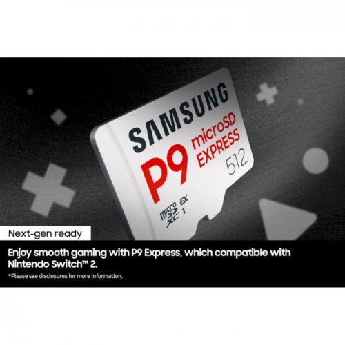 Карта памяти Samsung microSDXC P9 Express 512GB Class 10 UHS-I U3 A1 V30 (MB-MK512T/WW) купить в Украине: Киев, Днепр, Харьков, Одесса  | Низкая цена, отзывы, характеристики от TELEMART фото