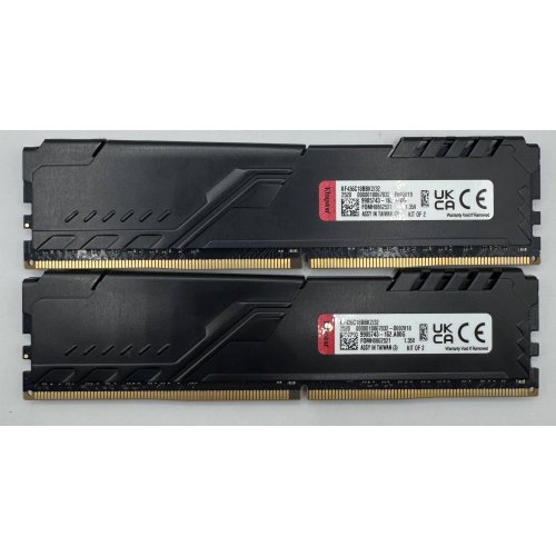 Озп Kingston DDR4 32GB (2x16GB) 3600Mhz FURY Beast Black (KF436C18BBK2/32) (Відновлено продавцем, 878117) купити в Україні: Київ, Львів, Хмельницький, Тернопіль, Івано-Франківськ | Перевірка сумісності, низька ціна, відгуки, характеристики від TELEMART фото