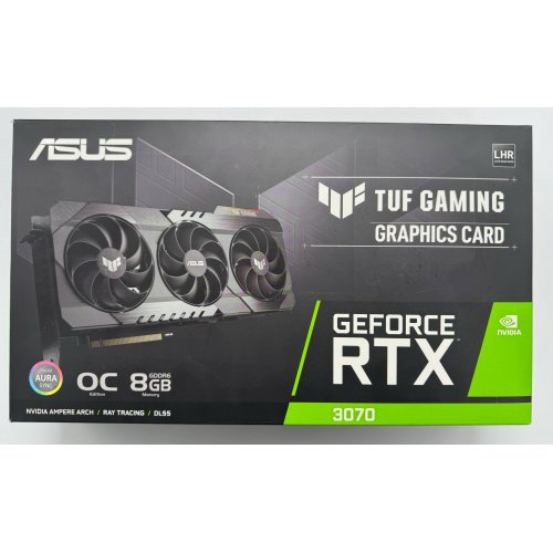 Відеокарта Asus TUF GeForce RTX 3070 Gaming OC 8192MB (TUF-RTX3070-O8G-V2-GAMING) (Відновлено продавцем, 878128) купити в Україні: Київ, Львів, Хмельницький, Тернопіль, Івано-Франківськ | Перевірка сумісності, низька ціна, відгуки, характеристики від TELEMART фото
