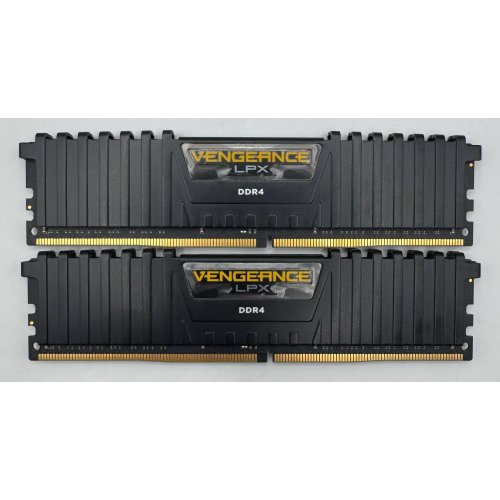 Озп Corsair DDR4 32GB (2x16GB) 2666Mhz Vengeance LPX (CMK32GX4M2A2666C16) Black (Відновлено продавцем, 878162) купити в Україні: Київ, Львів, Хмельницький, Тернопіль, Івано-Франківськ | Перевірка сумісності, низька ціна, відгуки, характеристики від TELEMART фото