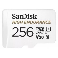 Карта пам'яті SanDisk microSDXC High Endurance 256GB Class 10 UHS-I U3 V30 (SDSQQNR-256G-GN6IA)