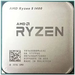 Процессор AMD Ryzen 5 1400 3.2(3.4)GHz sAM4 Tray (YD1400BBAE) (Восстановлено продавцом, 878218)