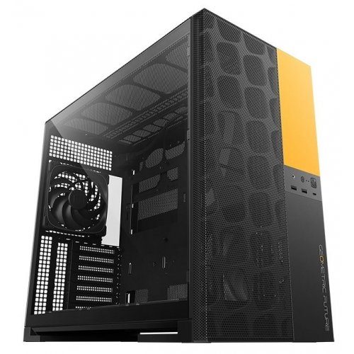 Уценка корпус Geometric Future Model 5F Mesh без БП (GEO-M5VF-BY) Black/Yellow (Вскрытая упаковка, 878220) купить в Украине: Киев, Днепр, Харьков, Одесса  | Проверка совместимости, низкая цена, отзывы, характеристики от TELEMART фото
