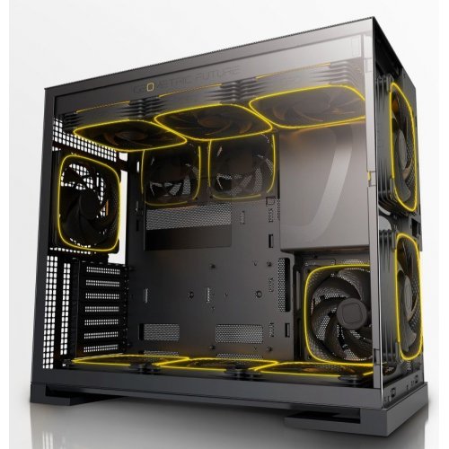 Уценка корпус Geometric Future Model 5F Mesh без БП (GEO-M5VF-BY) Black/Yellow (Вскрытая упаковка, 878220) купить в Украине: Киев, Днепр, Харьков, Одесса  | Проверка совместимости, низкая цена, отзывы, характеристики от TELEMART фото